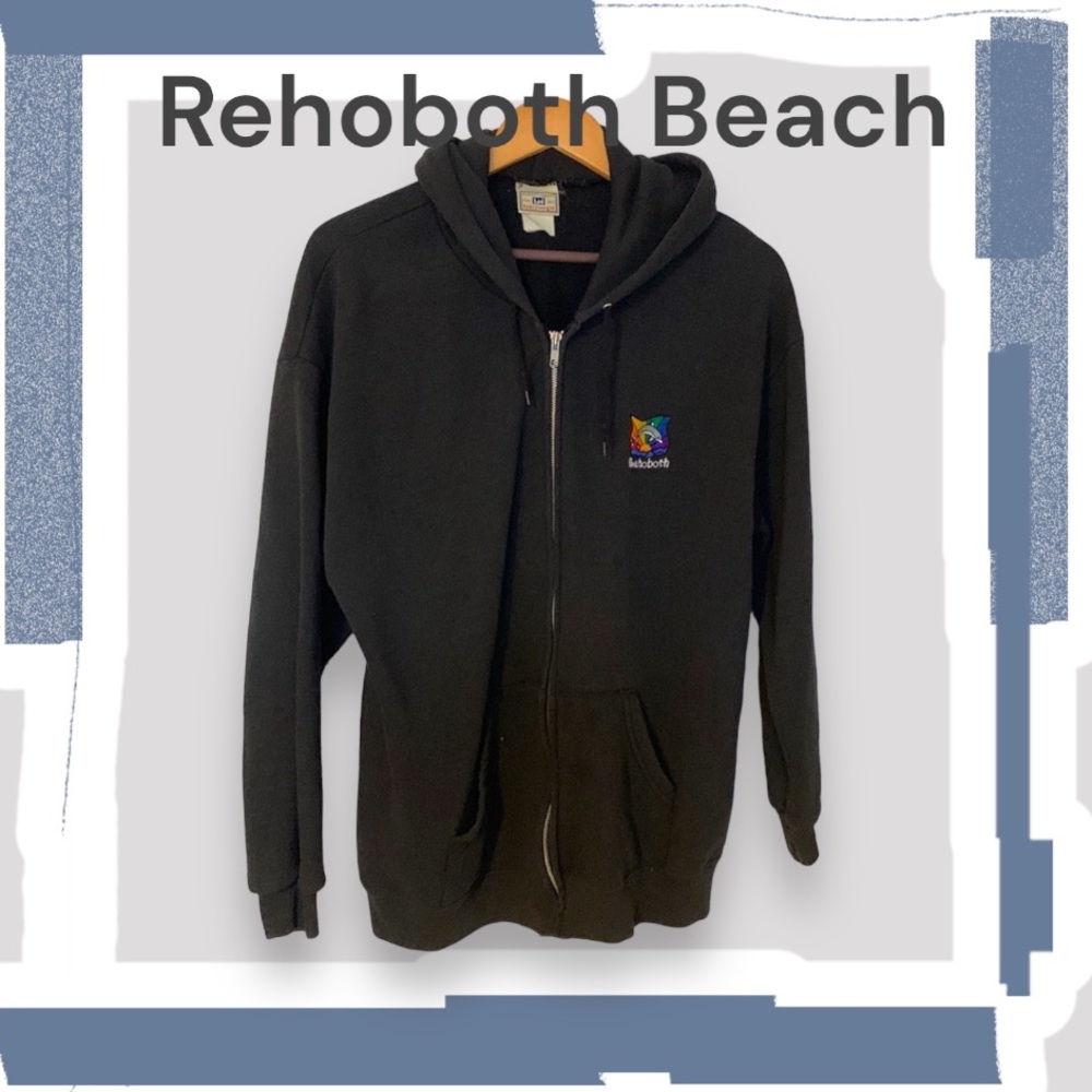 Zip up hoodie Rehoobth Beach Zipper Sweatshirt - Hoodie L/XL